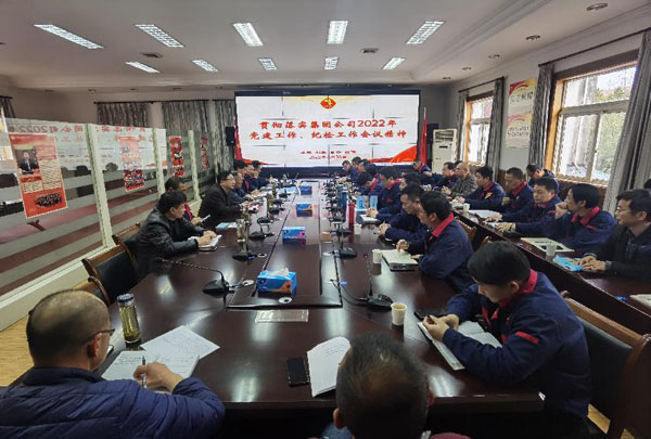 公司召開會議傳達(dá)集團(tuán)公司黨建工作、紀(jì)檢工作會議精神